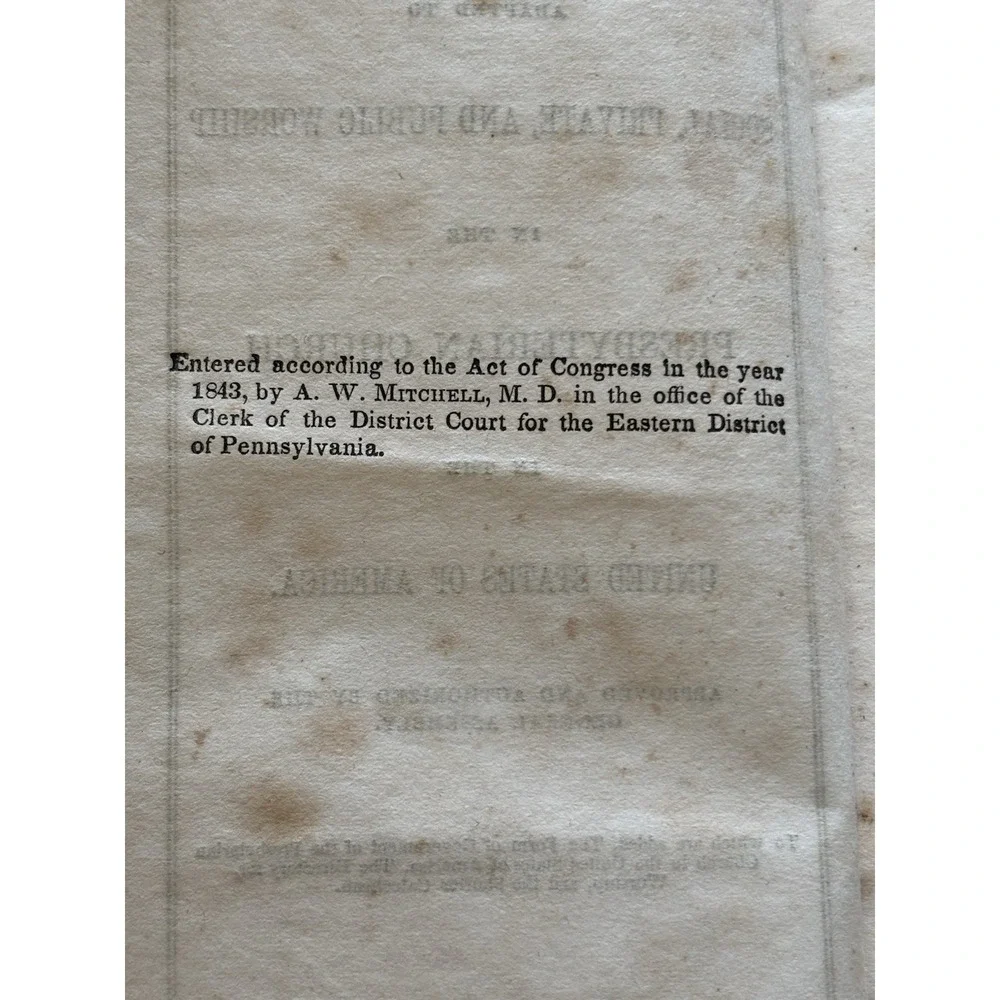 1843 Psalms & Hymns Presbyterian social,private,public worship